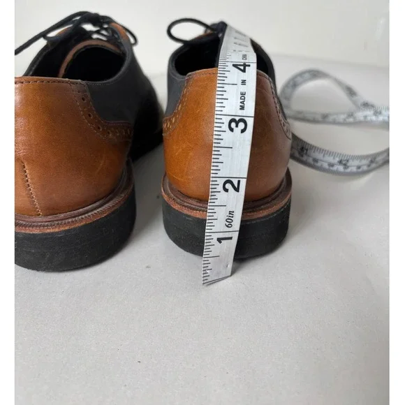 Pinecones VTG Leather Wingtip Oxford Shoes Womens 8.5 Preppy Retro Academia - Picture 6 of 10